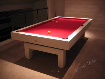 Billard Arcade laqué blanc mat