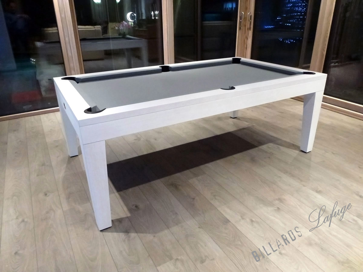 billard tapis gris