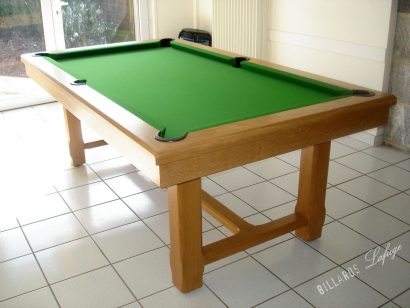 Billard rustique en chêne naturel