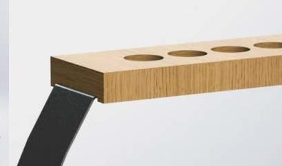 Porte queue de billard design