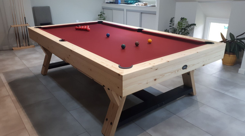 Snooker billard table en bois massif