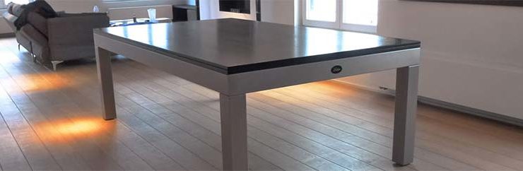 Billard industriel convertible en table