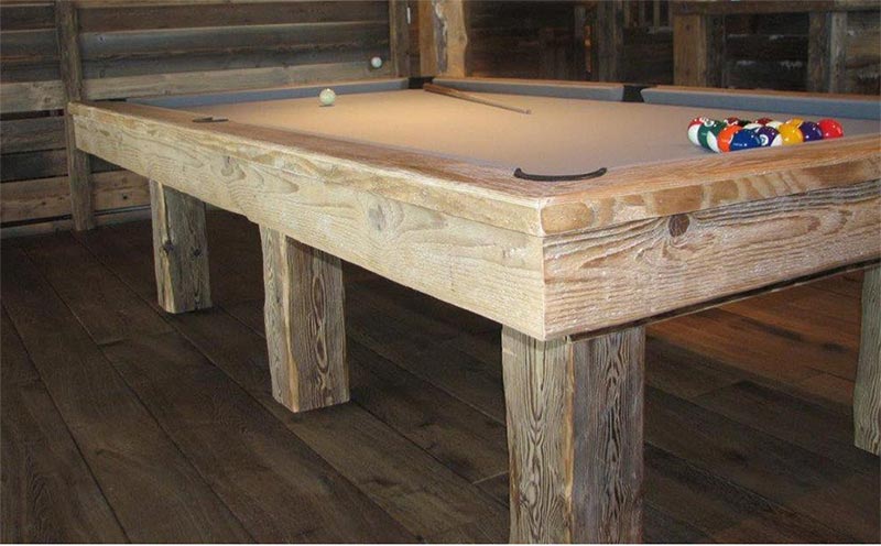 Billard vintage de compétition en bois massif