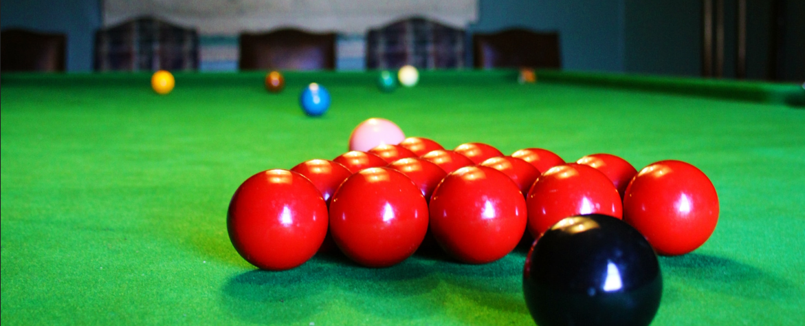 Billes correctement positionnées sur un snooker