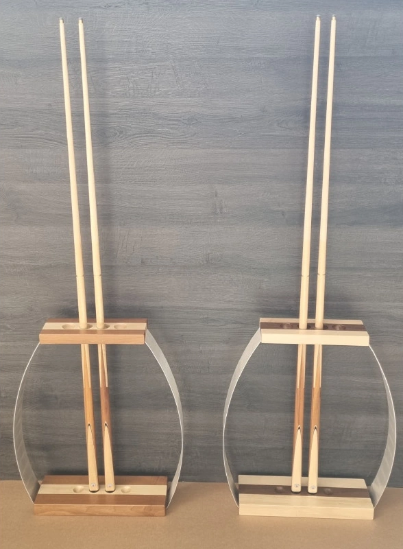 Des porte queues de prestige en Érable et / ou Noyer, deux essences de bois nobles