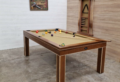 Billard table luxueuse en noyer massif